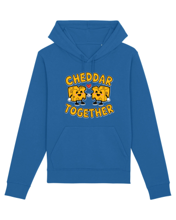 Cheddar Together | Cute Cheese Couple Royal Blue