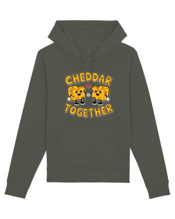 Cheddar Together | Cute Cheese Couple Khaki