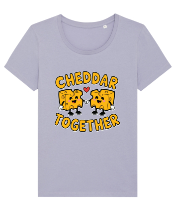Cheddar Together | Cute Cheese Couple Lavender