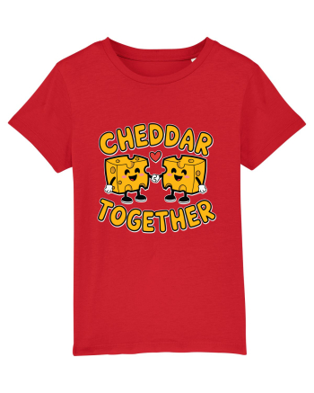 Cheddar Together | Cute Cheese Couple Red