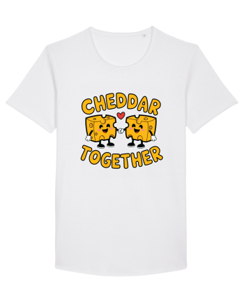Cheddar Together | Cute Cheese Couple White