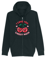 I Love You Cherry Much Hanorac cu fermoar Unisex Connector