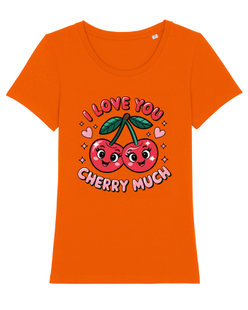 I Love You Cherry Much Bright Orange
