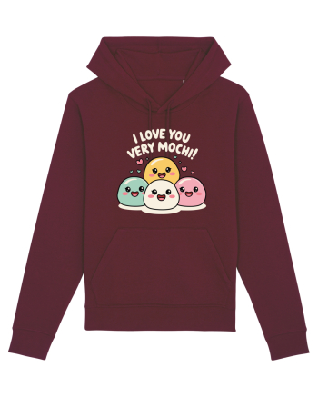 I Love You Very Mochi Burgundy