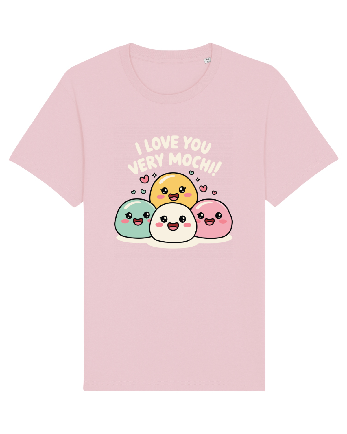 Tricou mânecă scurtă Unisex Rocker Cotton Pink