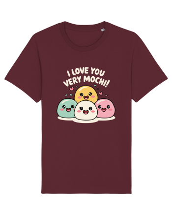 I Love You Very Mochi Burgundy