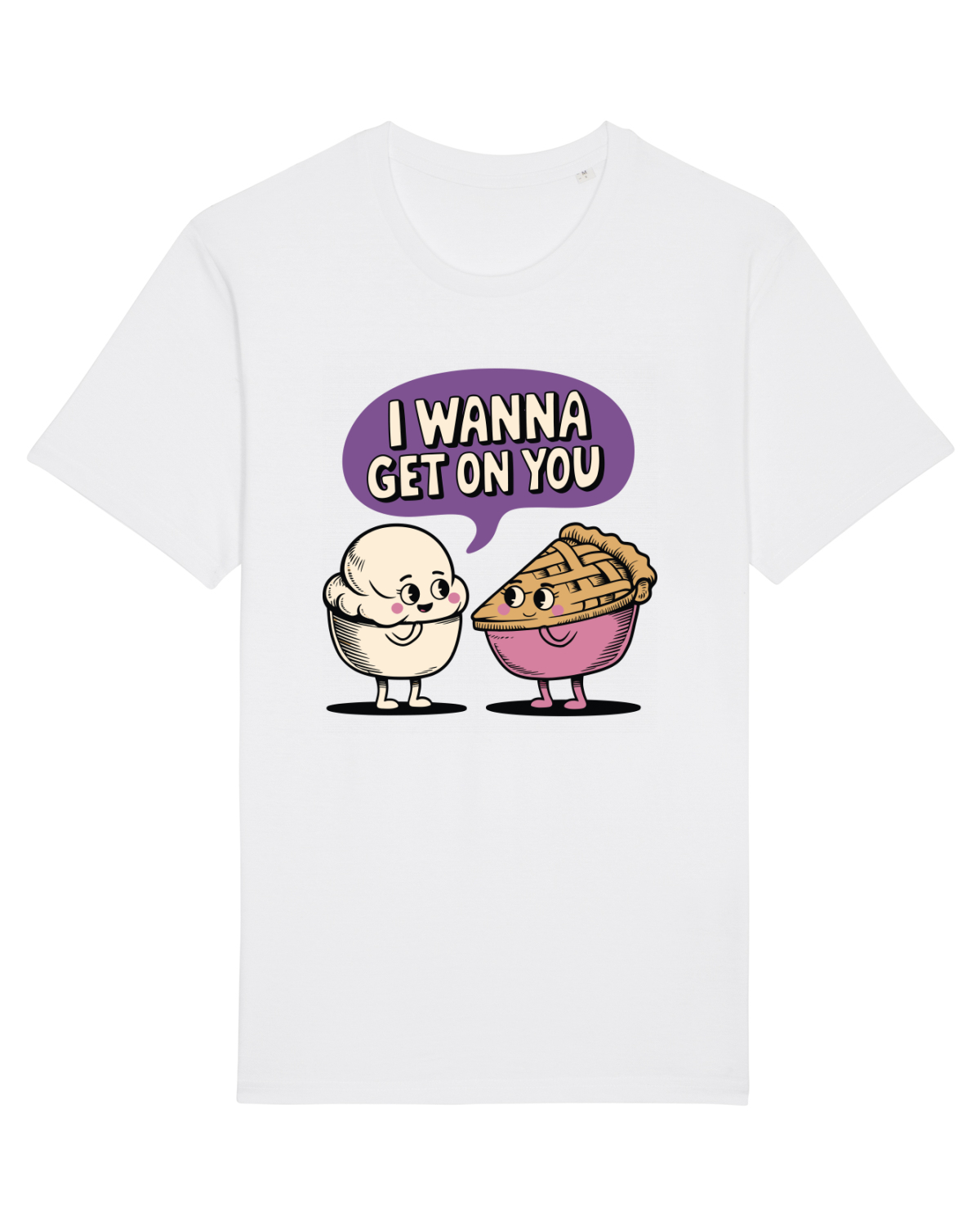 Tricou mânecă scurtă Unisex Rocker White