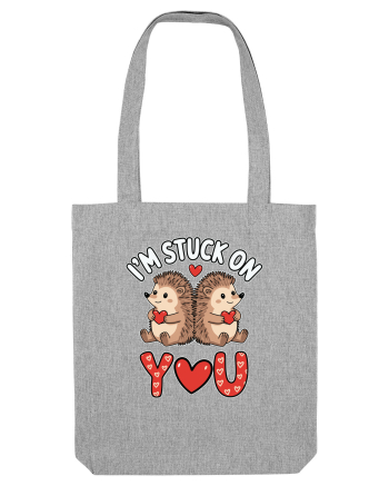 I'm Stuck On You | Hedgehog Valentine's Heather Grey