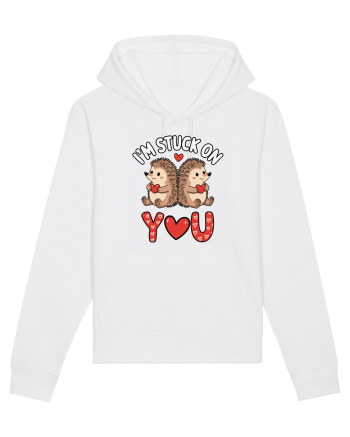 I'm Stuck On You | Hedgehog Valentine's White