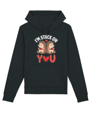 I'm Stuck On You | Hedgehog Valentine's Black