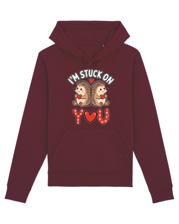 I'm Stuck On You | Hedgehog Valentine's Burgundy
