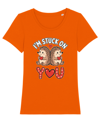 I'm Stuck On You | Hedgehog Valentine's Bright Orange