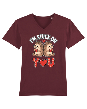 I'm Stuck On You | Hedgehog Valentine's Burgundy