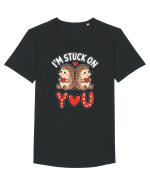 I'm Stuck On You | Hedgehog Valentine's Tricou mânecă scurtă guler larg Bărbat Skater