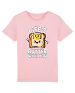 Life's Butter With You | Funny Toast Pun Tricou mânecă scurtă  Copii Mini Creator