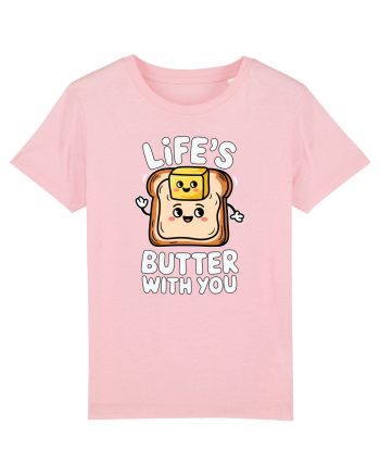 Life's Butter With You | Funny Toast Pun Cotton Pink