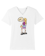 Blonda periculoasa Tricou mânecă scurtă guler V Bărbat Presenter