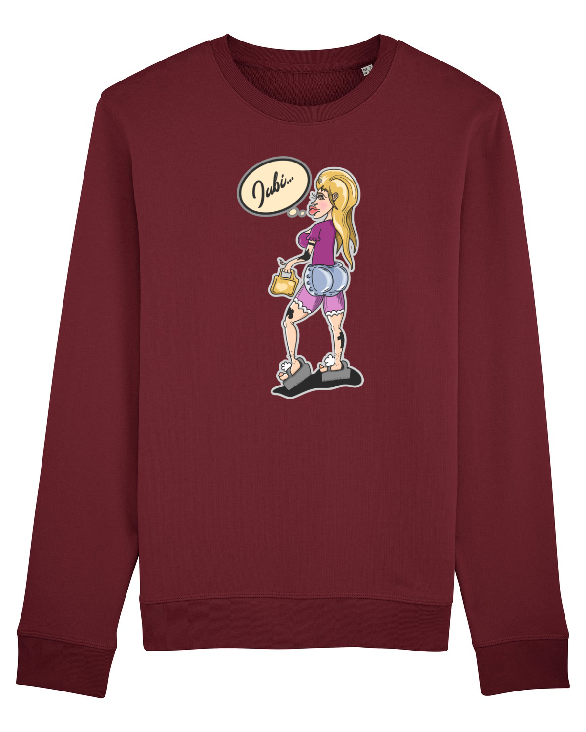 Bluză mânecă lungă Unisex Rise Burgundy