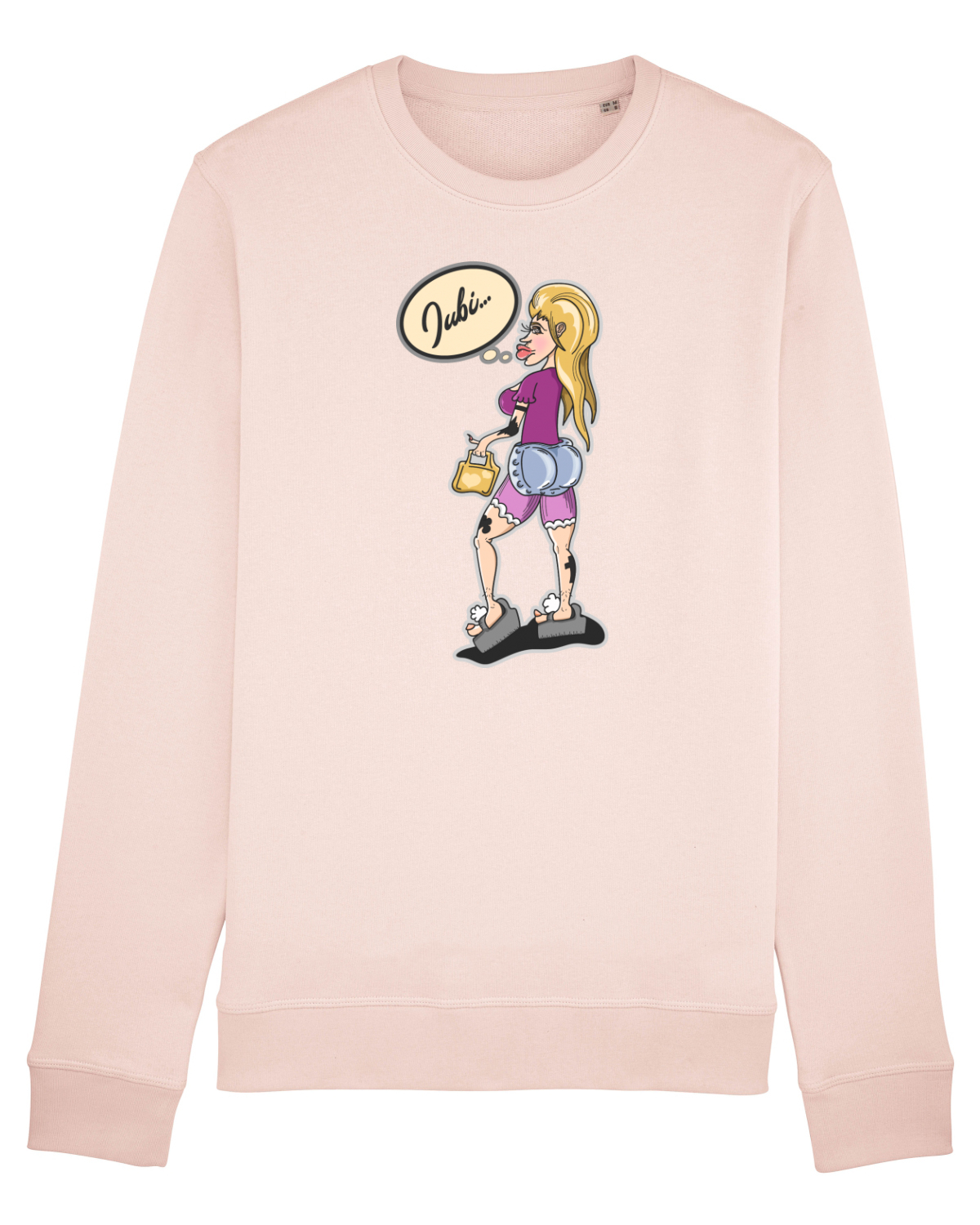 Bluză mânecă lungă Unisex Rise Candy Pink