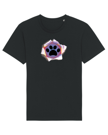 Dog footprint Black