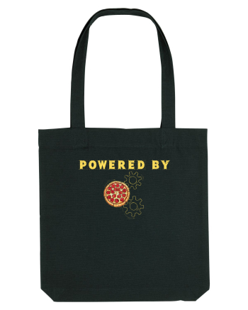 POWERED BY PIZZA Black