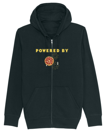 POWERED BY PIZZA Black