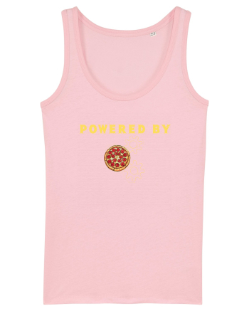 POWERED BY PIZZA Cotton Pink