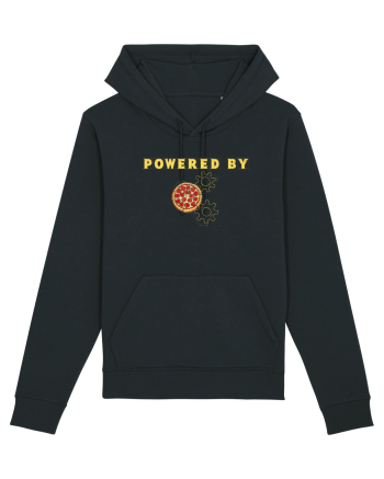 POWERED BY PIZZA Black