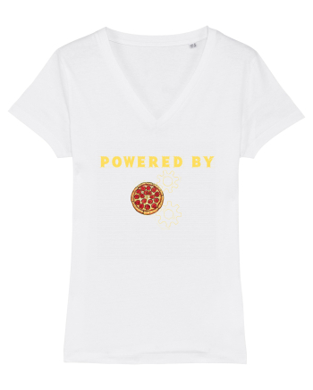POWERED BY PIZZA White