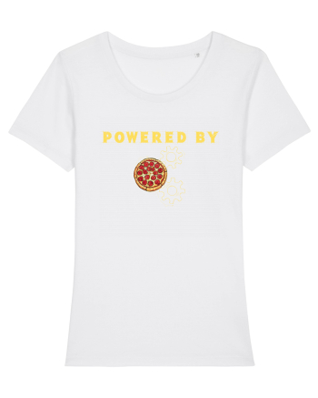 POWERED BY PIZZA White