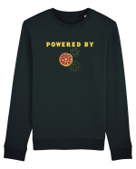 POWERED BY PIZZA Bluză mânecă lungă Unisex Rise