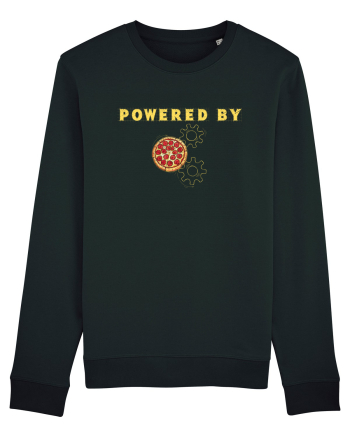 POWERED BY PIZZA Black