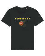 POWERED BY PIZZA Tricou mânecă scurtă Unisex Rocker