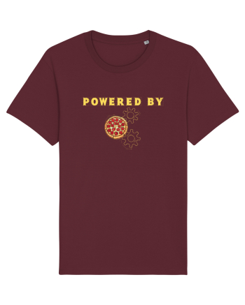 POWERED BY PIZZA Burgundy