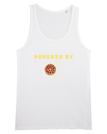 POWERED BY PIZZA White