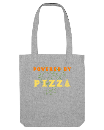 POWERED BY PIZZA 2 Heather Grey