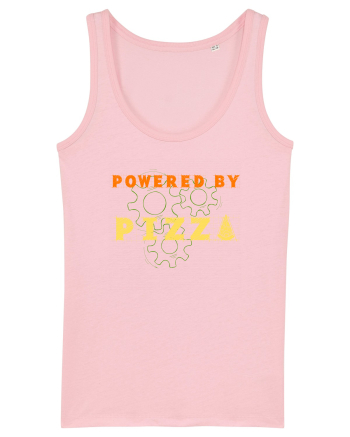 POWERED BY PIZZA 2 Cotton Pink