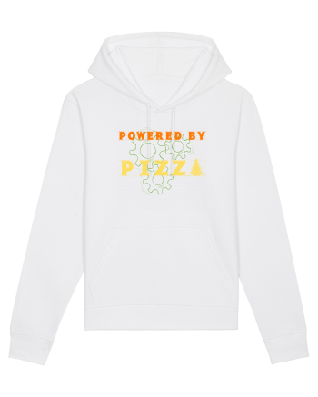 POWERED BY PIZZA 2 White