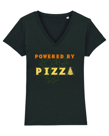 POWERED BY PIZZA 2 Black