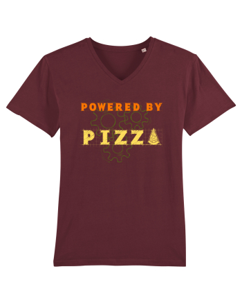 POWERED BY PIZZA 2 Burgundy