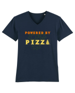 POWERED BY PIZZA 2 Tricou mânecă scurtă guler V Bărbat Presenter