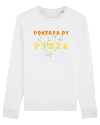 POWERED BY PIZZA 2 White