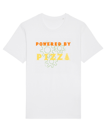 POWERED BY PIZZA 2 White