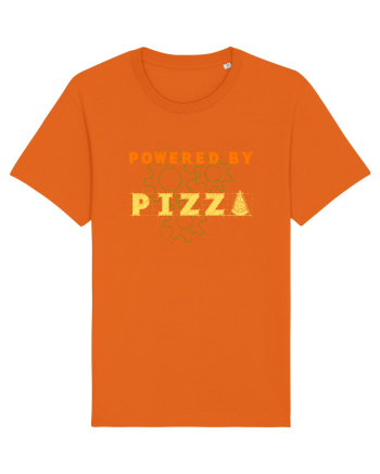 POWERED BY PIZZA 2 Bright Orange