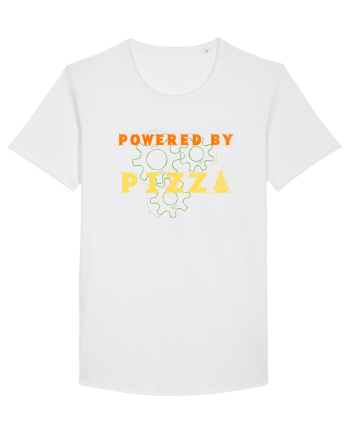 POWERED BY PIZZA 2 White