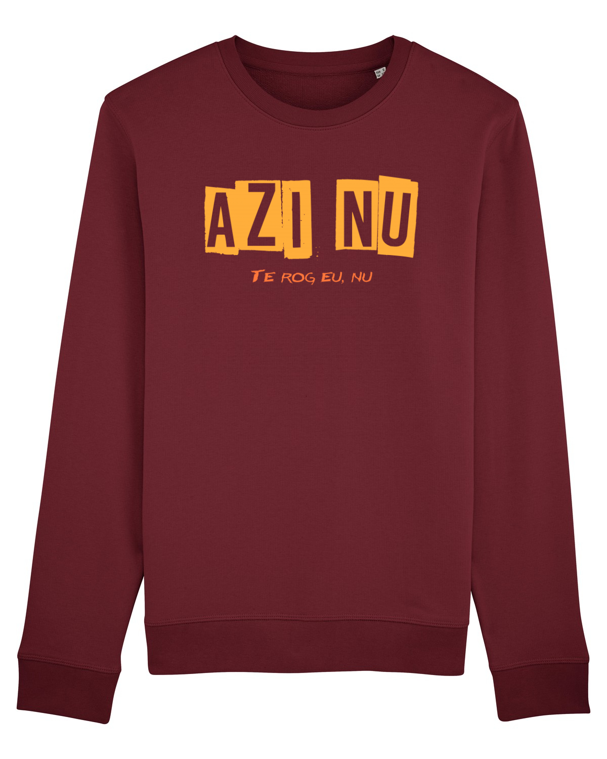 Bluză mânecă lungă Unisex Rise Burgundy