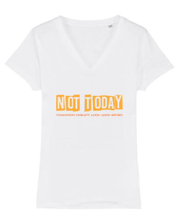 NOT TODAY. TOMORROW DOESN`T LOOK GOOD EITHER - AZI NU. NICI MAINE NU  White