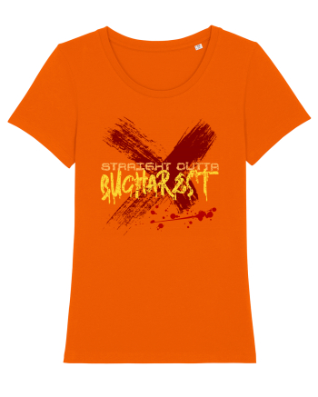 STRAIGHT OUTTA BUCHAREST - DIN BUCURESTI Bright Orange