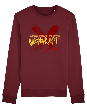 STRAIGHT OUTTA BUCHAREST - DIN BUCURESTI Burgundy