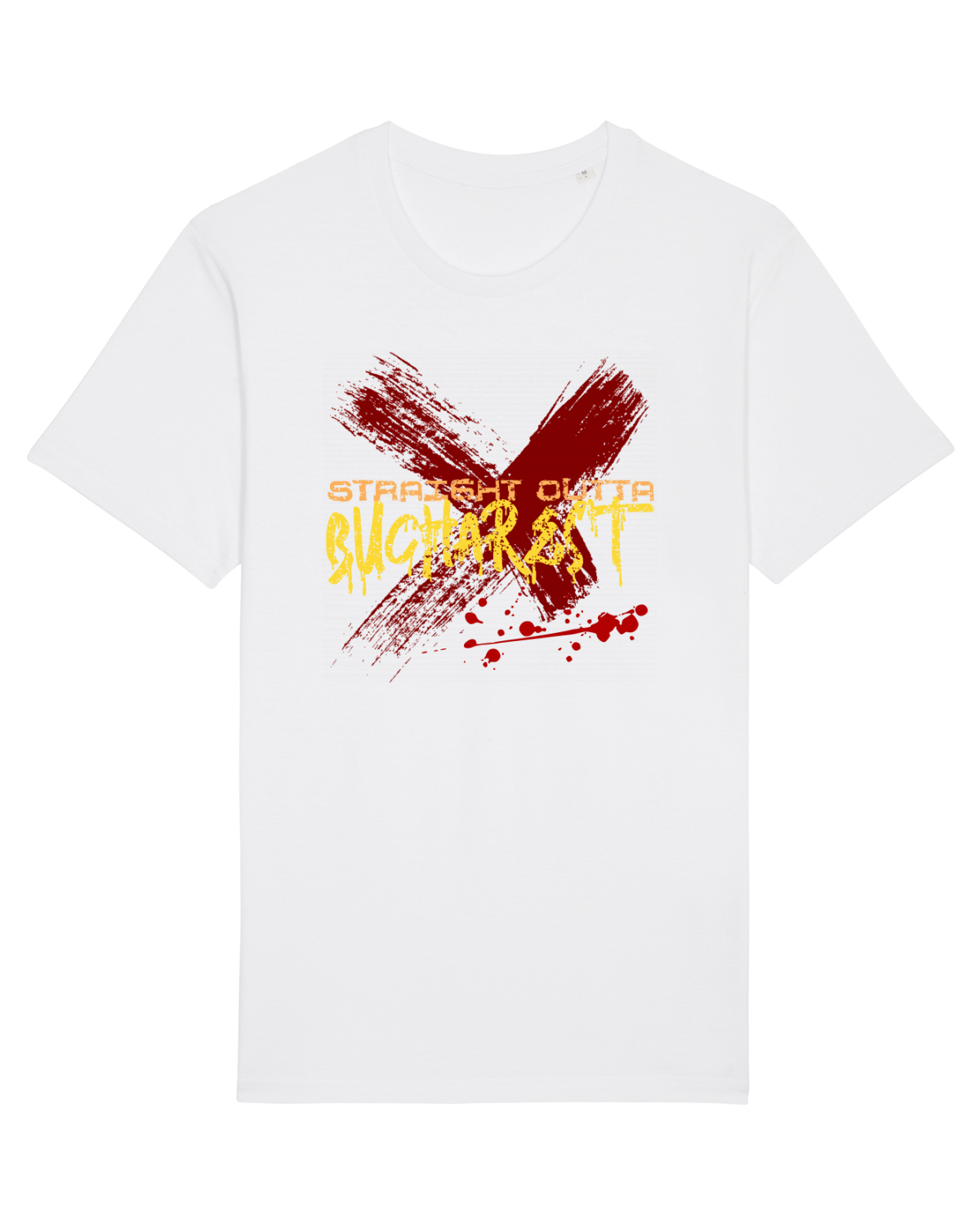 Tricou mânecă scurtă Unisex Rocker White